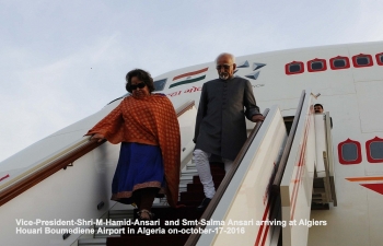Visit of Honble Vice President of India Shri Mohd. Hamid Ansari to Algeria from 17 to 19th October 2016